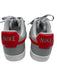Nike Shoe Size 9 Gray & Red Leather Perforated Low Top Laces Sneakers Gray & Red / 9