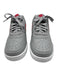 Nike Shoe Size 9 Gray & Red Leather Perforated Low Top Laces Sneakers Gray & Red / 9