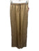 Tell Your Friends Size XS Tan Silk Satin Printed Drawstring Waist Pants Tan / XS