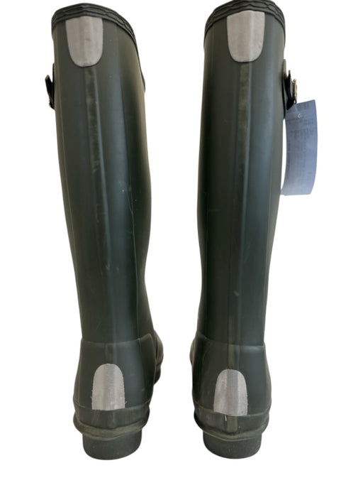 Hunter Shoe Size 36 Dark Olive Green Rubber Buckle Detail Rain Boots Boots Dark Olive Green / 36