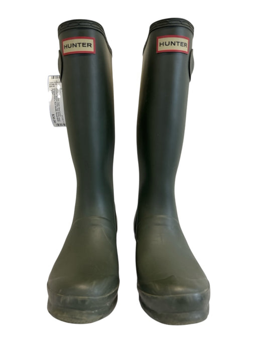 Hunter Shoe Size 36 Dark Olive Green Rubber Buckle Detail Rain Boots Boots Dark Olive Green / 36