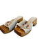 Vicenza Shoe Size 8 Beige Suede & Wood Square Toe Platform Open Toe Clog Shoes Beige / 8