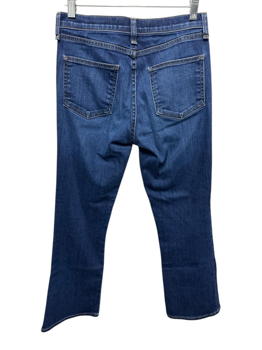 Veronica Beard Size 25 Dark Wash Cotton Blend Button Front High Rise Jeans Dark Wash / 25