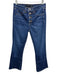 Veronica Beard Size 25 Dark Wash Cotton Blend Button Front High Rise Jeans Dark Wash / 25