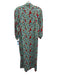 Tuckernuck Size S Red & Blue Cotton Floral Short Sleeve Quarter Button Dress Red & Blue / S