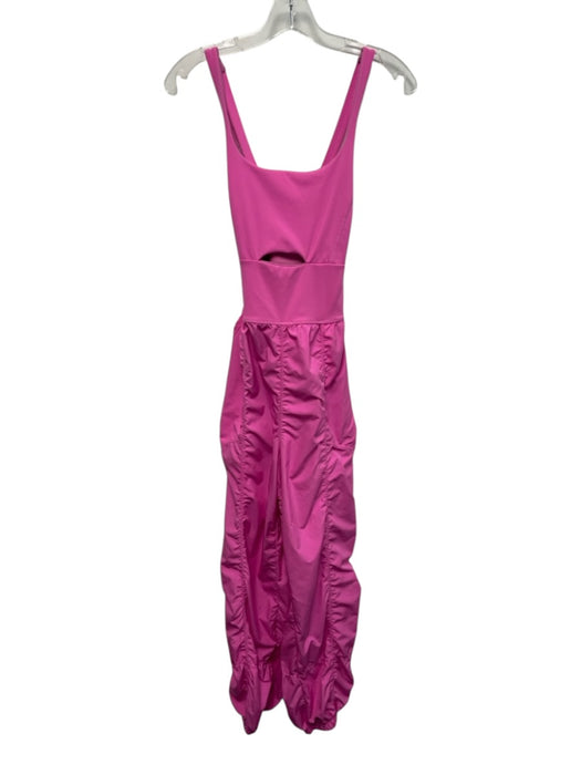 Free People Movement Size S Pink Polyester & Polyamide Athletic Cutout Jumpsuit Pink / S