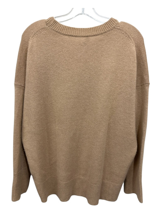 Theory Size M Brown Cashmere Knit Long Sleeve Sweater Brown / M