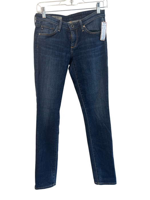 Adriano Goldschmied Size 26R Dark Wash Cotton Blend 5 Pocket Zip Fly Jeans Dark Wash / 26R