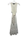 Veronica Beard Jeans Size XS White Pima Cotton Sleeveless Knit Tiered Midi Dress White / XS