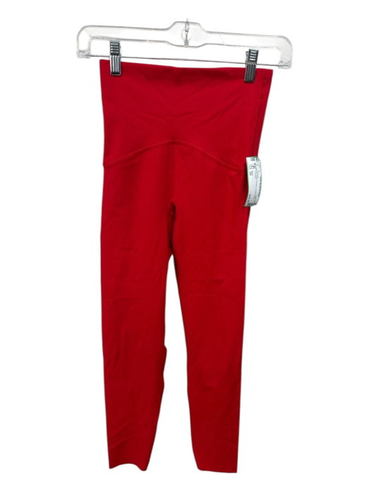 Spanx Size XS Red Nylon & Elastane Elastic Waist Leggings Red / XS