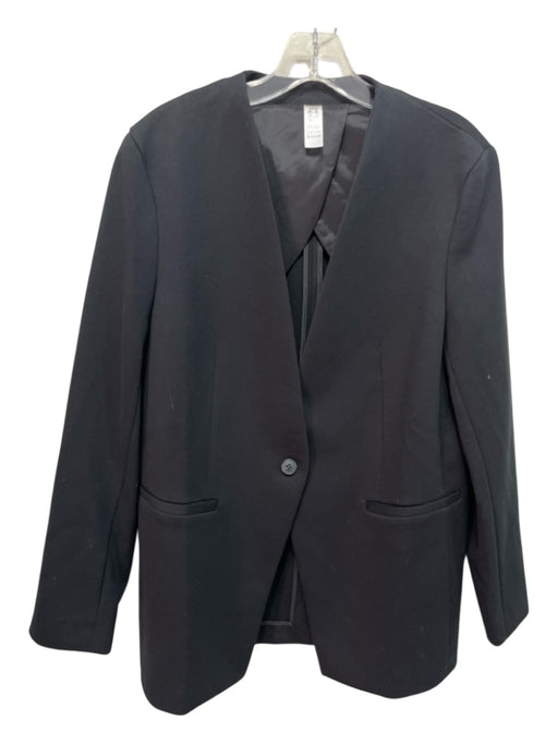 Spanx Size M Black Rayon & Nylon One Button Blazer Jacket Black / M