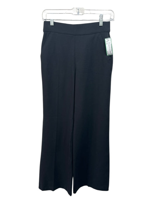 Spanx Size XS Black Rayon & Nylon Elastic Waist Wide Leg Pants Black / XS