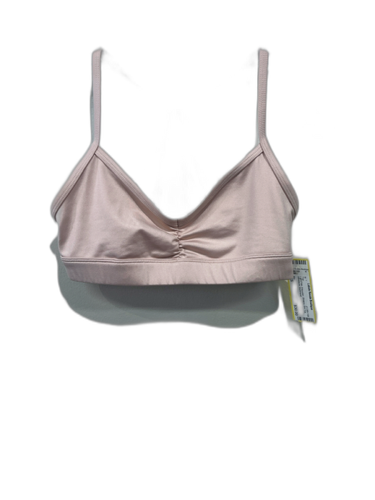 Alo Size XS Light Pink Polyester Strappy Bra Top Athleisure Top Light Pink / XS