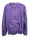 Levis Size S Purple Cotton Denim Quarter Zip Front Pocket Long Sleeve Jacket Purple / S