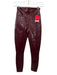 Spanx Size XS Burgundy Polyester Coated Leggings Burgundy / XS