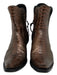 Stallion Boots & Leather Shoe Size 6.5 Bronze brown Python Leather Booties Bronze brown / 6.5