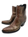 Stallion Boots & Leather Shoe Size 6.5 Bronze brown Python Leather Booties Bronze brown / 6.5