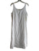 Eileen Fisher Size S White 100% Linen Scoop Neck Sleeveless Pullover Midi Dress White / S