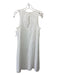 W by Worth Size Medium White Cotton Blend Sleeveless Eyelet Scallop Hem Dress White / Medium