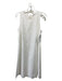 W by Worth Size Medium White Cotton Blend Sleeveless Eyelet Scallop Hem Dress White / Medium