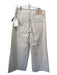 Ulla Johnson Size 31 Cream & Brown Cotton High Rise Contrast Stiching Jeans Cream & Brown / 31