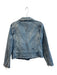 Rebecca Taylor Size Est S Blue 100% Cotton Washed Denim Raw Edge Moto Jacket Blue / Est S