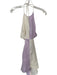 Matthew Bruch Size S Purple & White Linen Tie Cutouts Mini Dress Purple & White / S