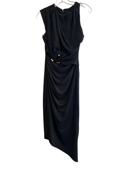 C/Meo Collective Size S Black Polyester Mid Weight Jersey Cut Out Midi Dress Black / S