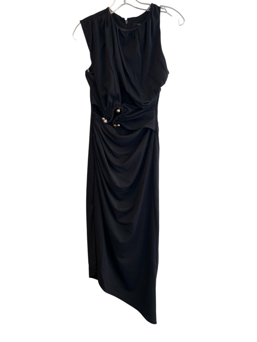 C/Meo Collective Size S Black Polyester Mid Weight Jersey Cut Out Midi Dress Black / S