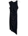 C/Meo Collective Size S Black Polyester Mid Weight Jersey Cut Out Midi Dress Black / S
