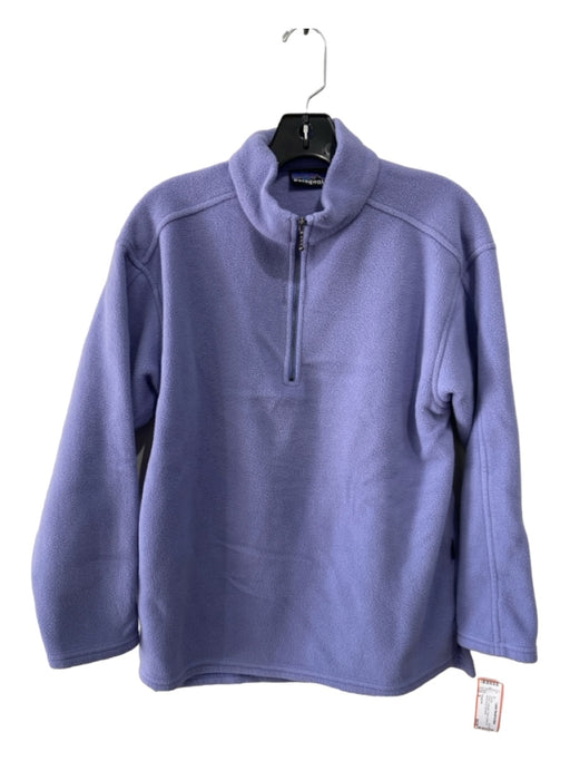 Patagonia Size S Purple Polyester Fleece Quarter Zip Mock Neck Jacket Purple / S