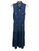 Karina Grimaldi Size XS Blue Wash Lyocell goldtone hardware Sleeveless Dress Blue Wash / XS