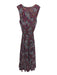 Misa Size S Black, Pink & Multi Polyester Keyhole Front Floral Print Maxi Dress Black, Pink & Multi / S