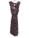 Misa Size S Black, Pink & Multi Polyester Keyhole Front Floral Print Maxi Dress Black, Pink & Multi / S