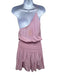 Ramy Brook Size L Pink Polyester One Shoulder Elastic Waist Above knee Dress Pink / L