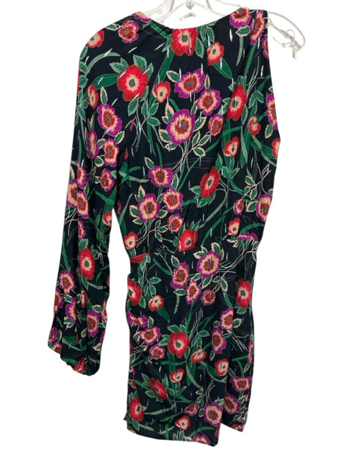 Misa Size S Black & Multi Viscose Blend Cold Shoulder Floral Print Dress Black & Multi / S