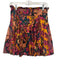 Love The Label Size Small Orange, Pink, Brown Cotton Elastic Waist Floral Skirt Orange, Pink, Brown / Small