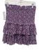 Isabel Marant Etoile Size 38 Purple, Pink, White Cotton Shirred Tiered Skirt Purple, Pink, White / 38