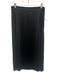 Burgess Size Medium Black Satin Pleated Midi Side Zip Skirt Black / Medium