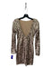 Dress the Population Size S Taupe & Green Polyester Fully Sequinned Dress Taupe & Green / S