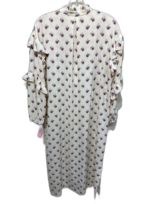 Baum und Pferdgarten Size 36 White, Blue & Pink Polyester Blend Floral Dress White, Blue & Pink / 36