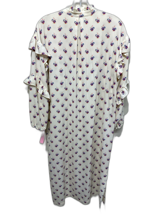 Baum und Pferdgarten Size 36 White, Blue & Pink Polyester Blend Floral Dress White, Blue & Pink / 36