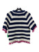 Kate Spade Size Medium Navy, White & Pink Cotton & Polimide Short Sleeve Sweater Navy, White & Pink / Medium