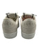 Gucci Shoe Size 37.5 White & Silver Leather Upper GG Lace Up Low Top Sneakers White & Silver / 37.5