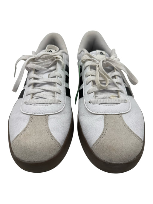 Adidas Shoe Size 14 White & Black Leather Low Top Lace Up Men's Sneakers White & Black / 14