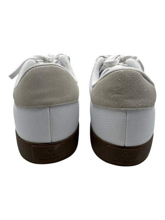 Adidas Shoe Size 14 White & Black Leather Low Top Lace Up Men's Sneakers White & Black / 14