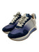 Soft Waves Shoe Size 38 Blue & White Leather & Suede Round Toe Ombre Sneakers Blue & White / 38