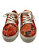 Kurt Geiger Shoe Size 38.5 orange, green & white Canvas Rhinestone Sneakers orange, green & white / 38.5