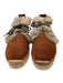 See By Chloe Shoe Size 40 Brown, Gray & White Suede Round Toe Fur trim Sneakers Brown, Gray & White / 40