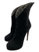 Alaia Shoe Size 38.5 Black, Gray & Brown Suede Animal Print Platform Booties Black, Gray & Brown / 38.5